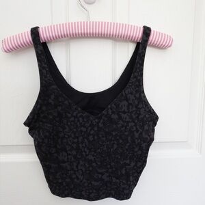 Lululemon Athletica Black Textured Crop Top